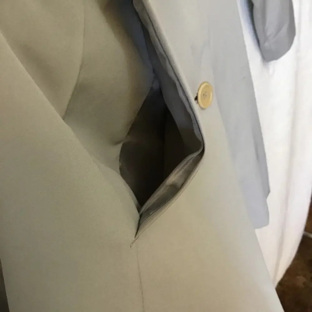 Kenneth Cole Reaction Light Gray Classic Rain Coat - Picture 4 of 14